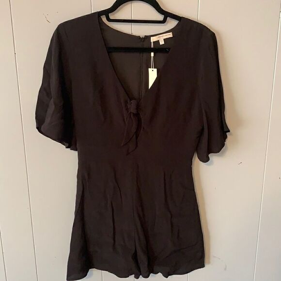 NWT Lavender Brown Black Romper Size Small - Picture 1 of 5